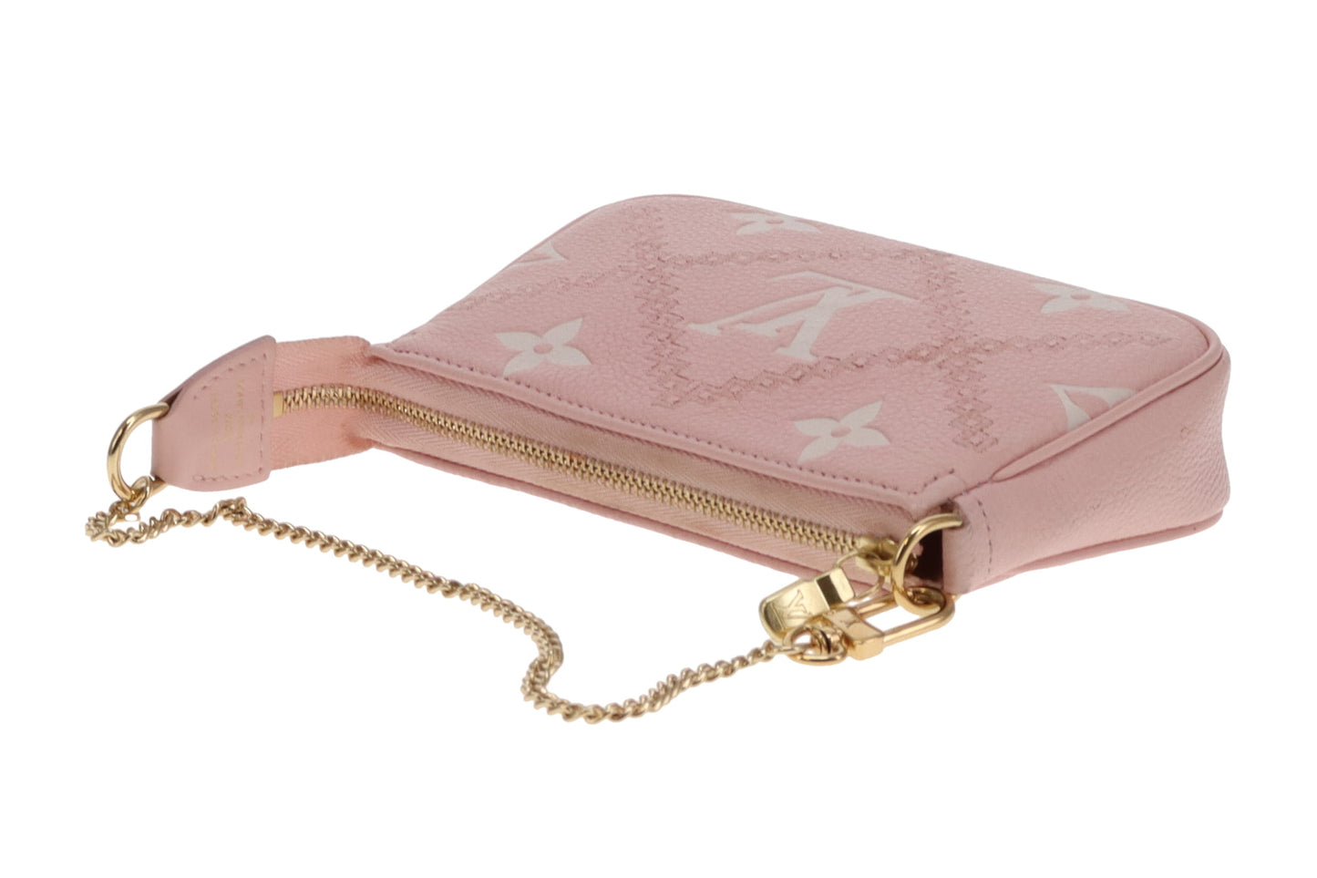 Louis Vuitton Mini Pochette Accessoires Broderies Pink Monogram