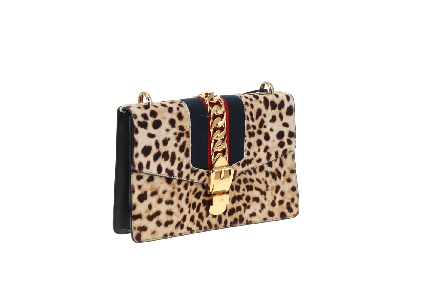Gucci Sylvie Small Leopard Print Bag