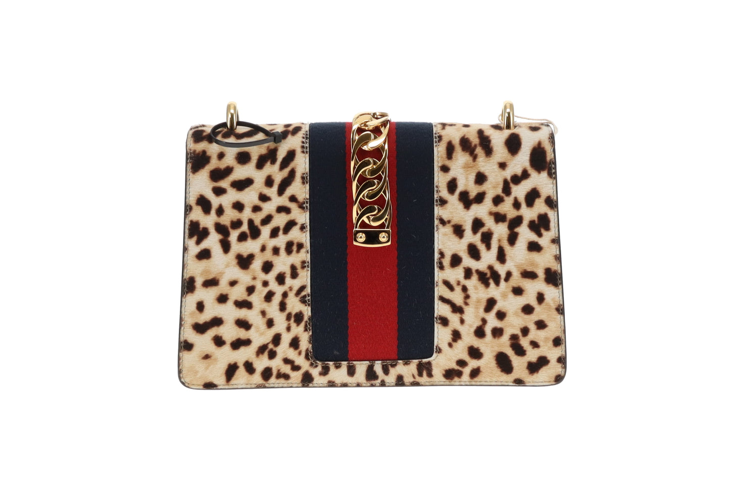 Gucci Sylvie Small Leopard Print Bag