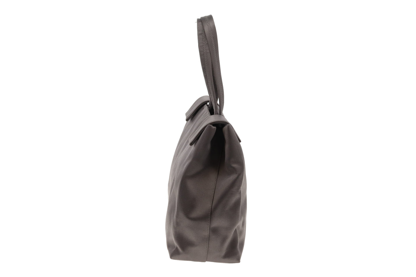 Prada Top Handle Bag Silver Satin