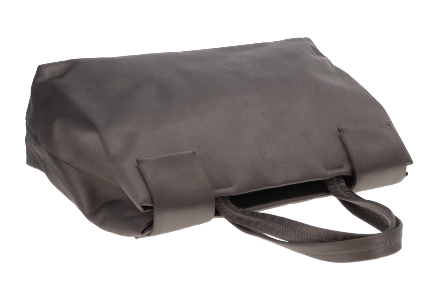 Prada Top Handle Bag Silver Satin