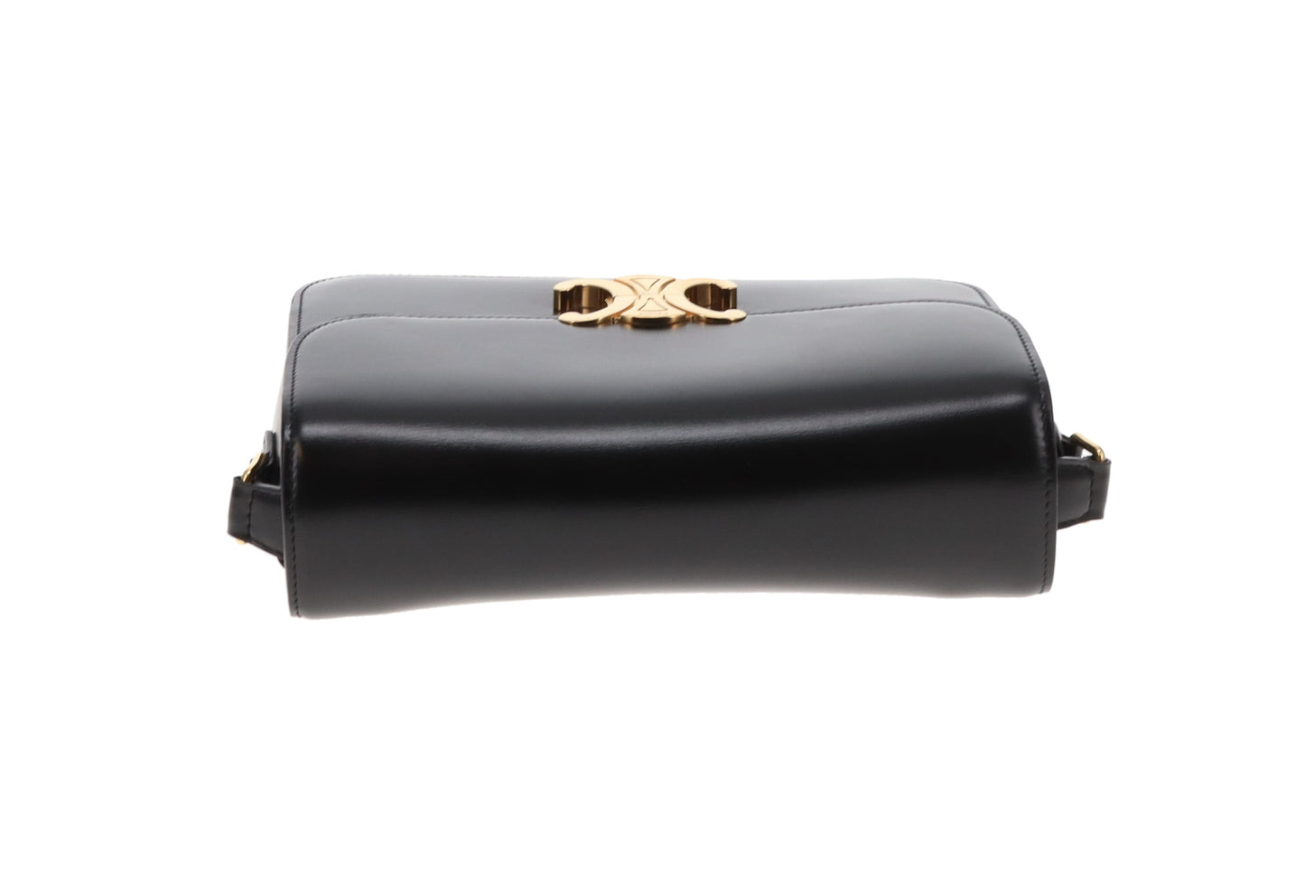 Celine Triomphe Classic Black Smooth Leather GHW