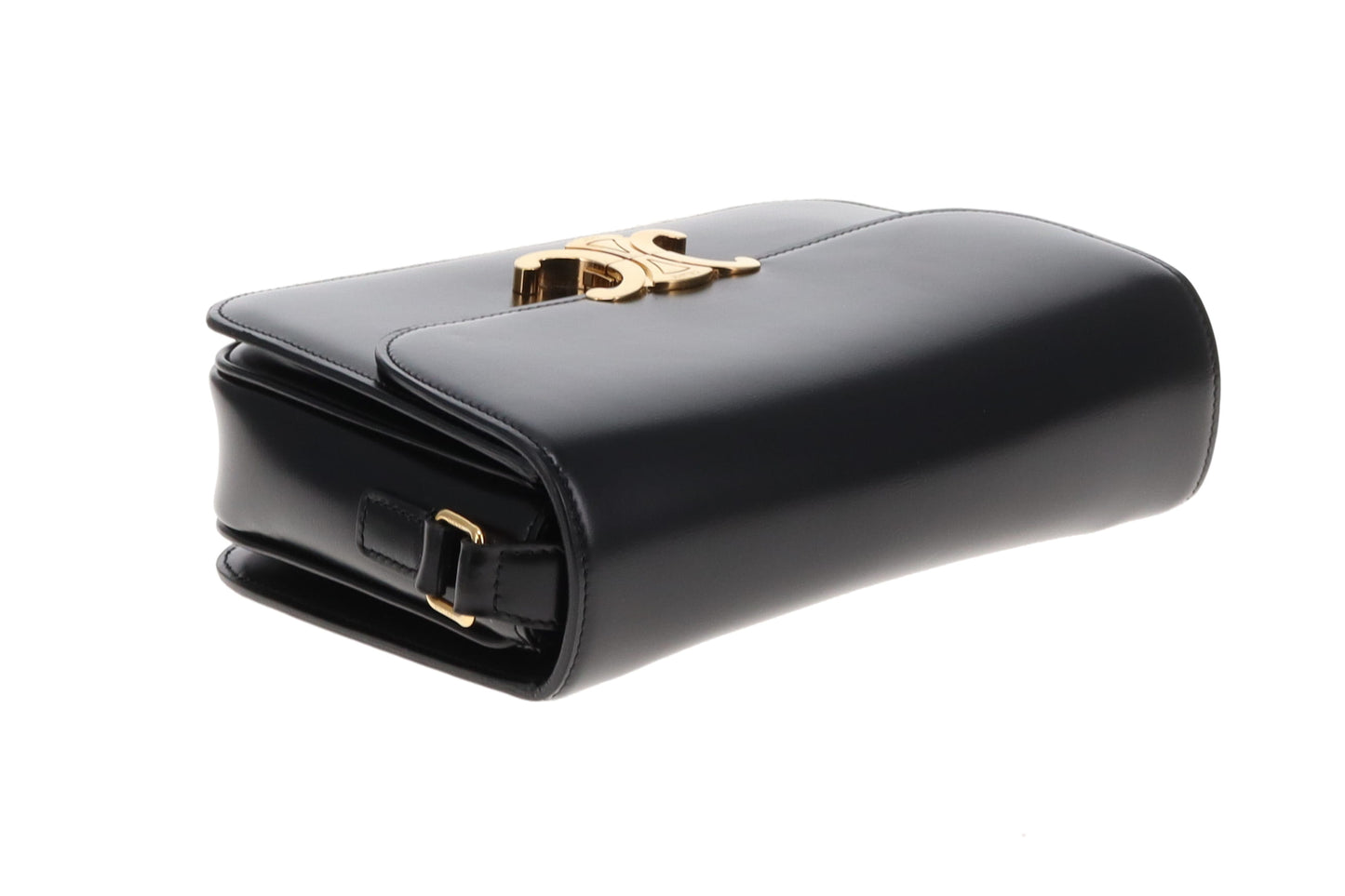 Celine Triomphe Classic Black Smooth Leather GHW