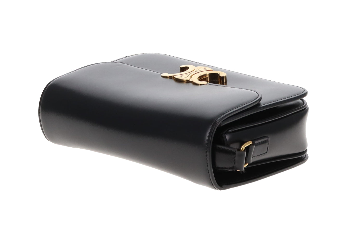 Celine Triomphe Classic Black Smooth Leather GHW