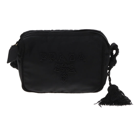Prada Camera Bag Mini Black Beaded