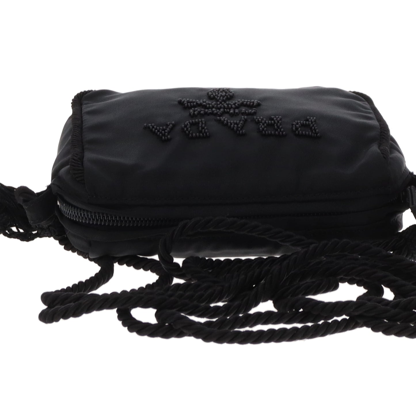 Prada Camera Bag Mini Black Beaded