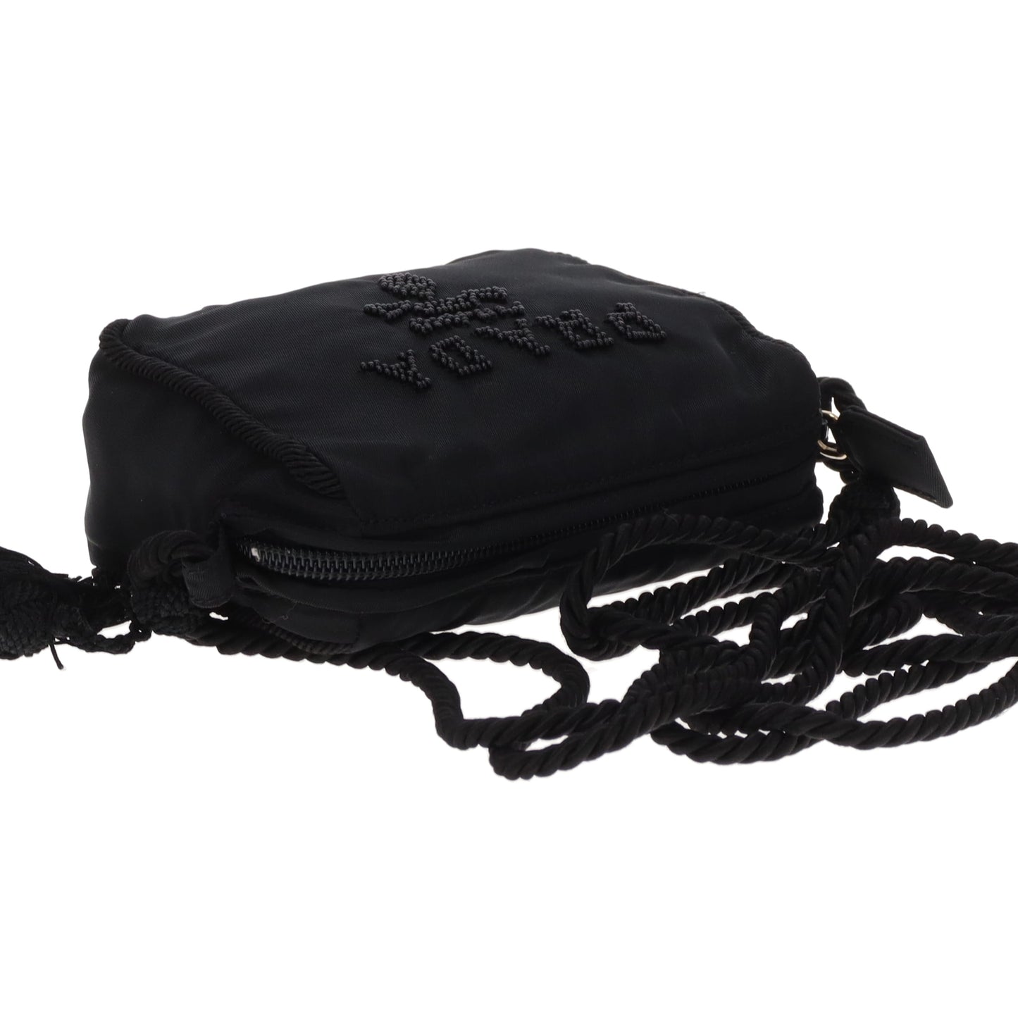 Prada Camera Bag Mini Black Beaded