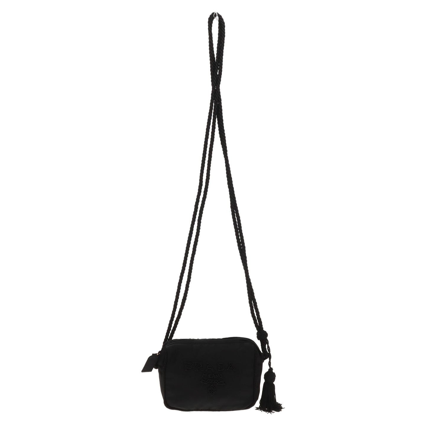 Prada Camera Bag Mini Black Beaded
