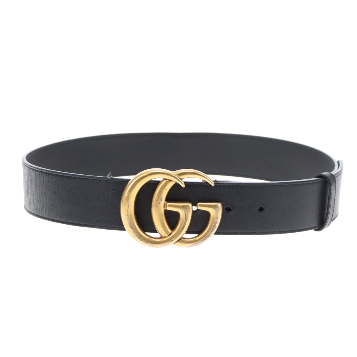 Gucci GG Belt 40mm Black GHW (size 80cm)