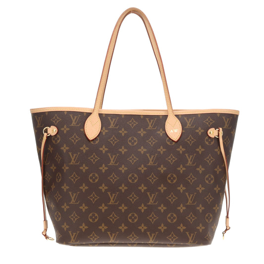Louis Vuitton Neverfull MM Monogram Beige No Pochette (NFID)