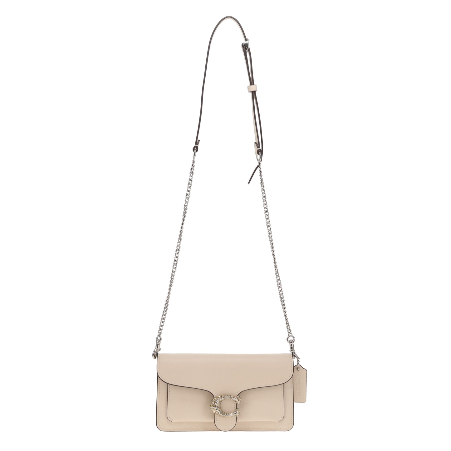 Coach Tabby In Chalk Crossbody With Pave C Logo