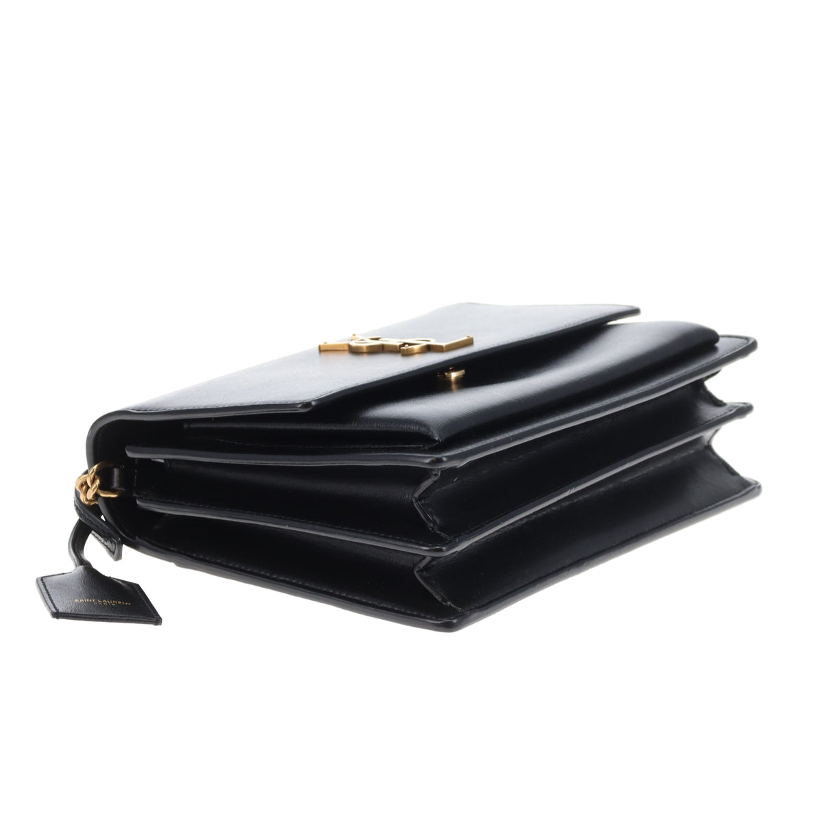 Saint Laurent Sunset Small Black With Antiqued Gold Hardware