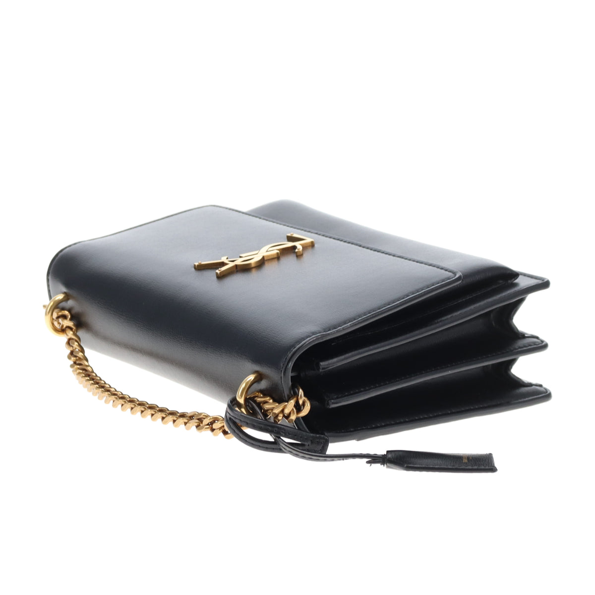 Saint Laurent Sunset Small Black With Antiqued Gold Hardware