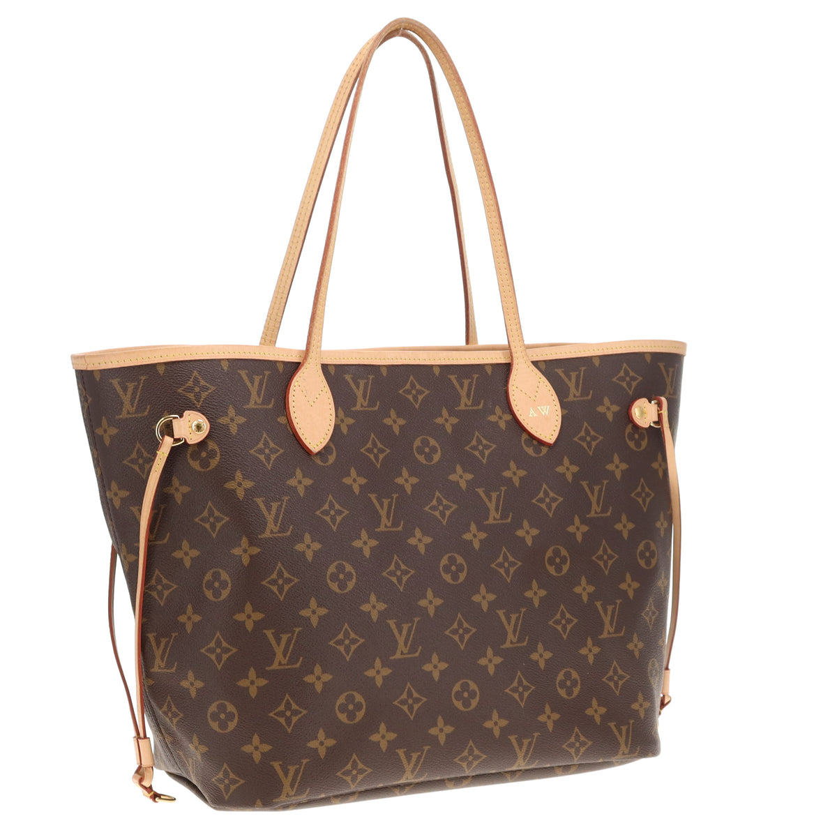 Louis Vuitton Neverfull MM Monogram Beige No Pochette (NFID)