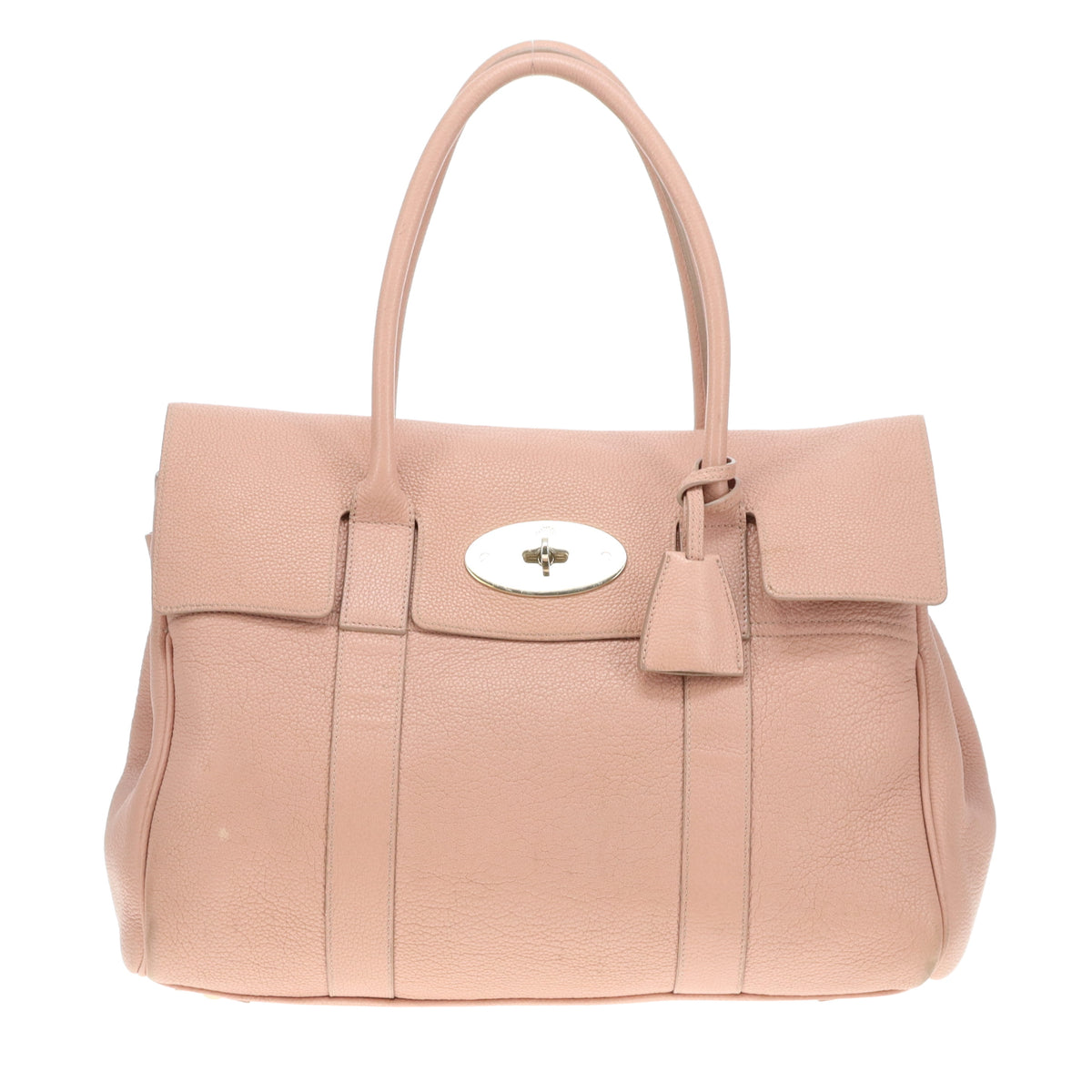 Mulberry Bayswater Plaster Pink Small Classic Grain Leather & Gold Hardware