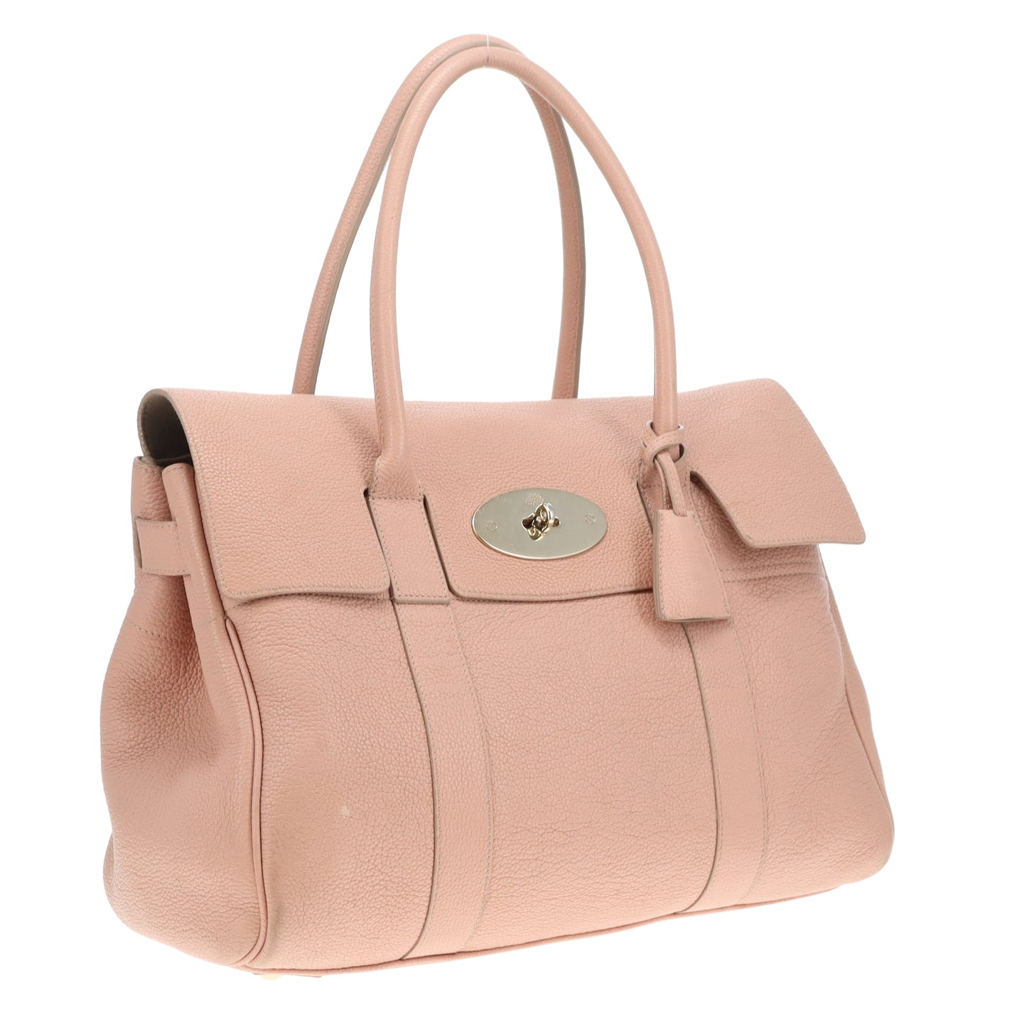 Mulberry Bayswater Plaster Pink Small Classic Grain Leather & Gold Hardware