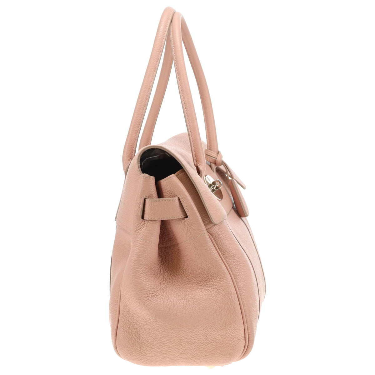 Mulberry Bayswater Plaster Pink Small Classic Grain Leather & Gold Hardware