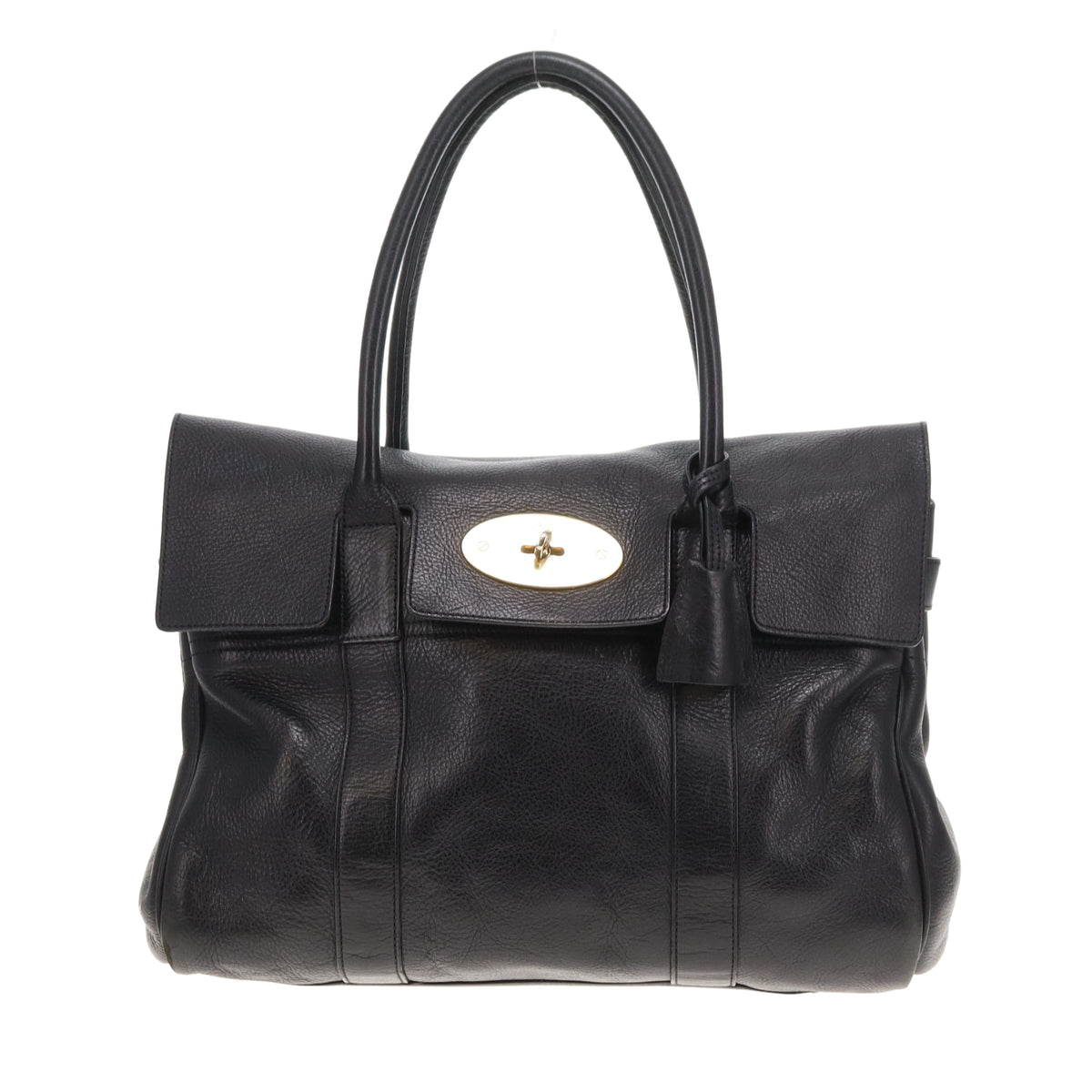 Mulberry Bayswater Black NVT With Gold Hardware