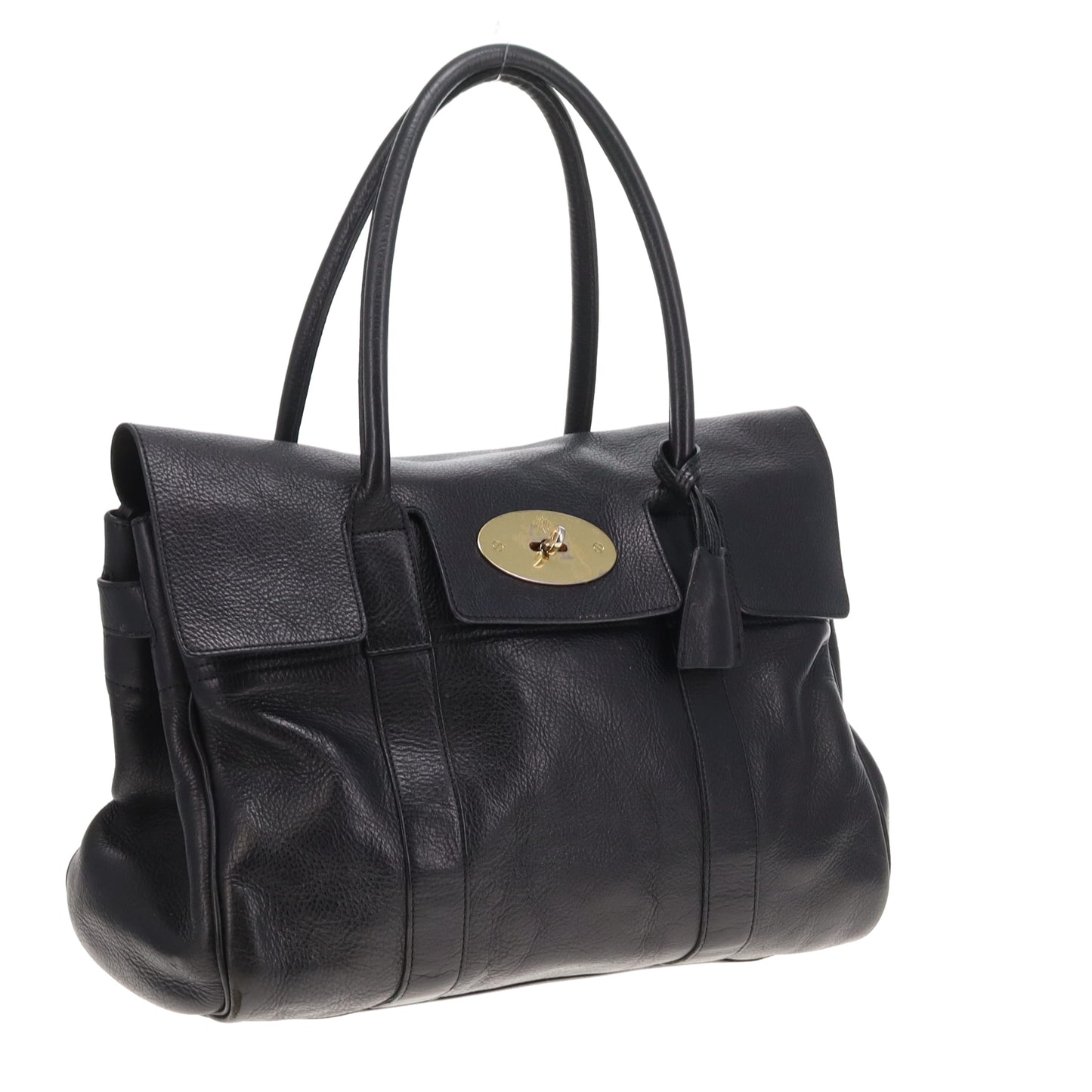 Mulberry Bayswater Black NVT With Gold Hardware