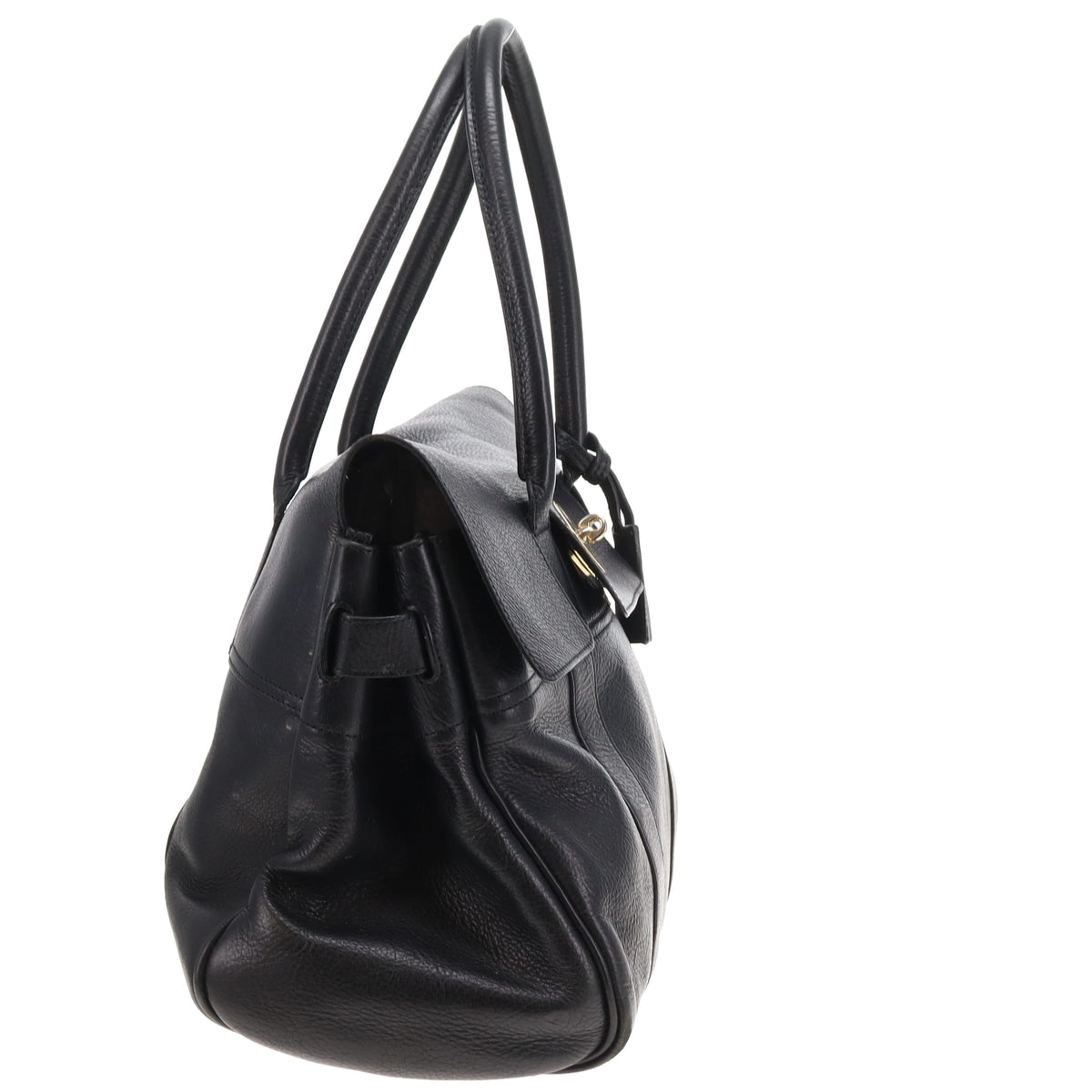 Mulberry Bayswater Black NVT With Gold Hardware
