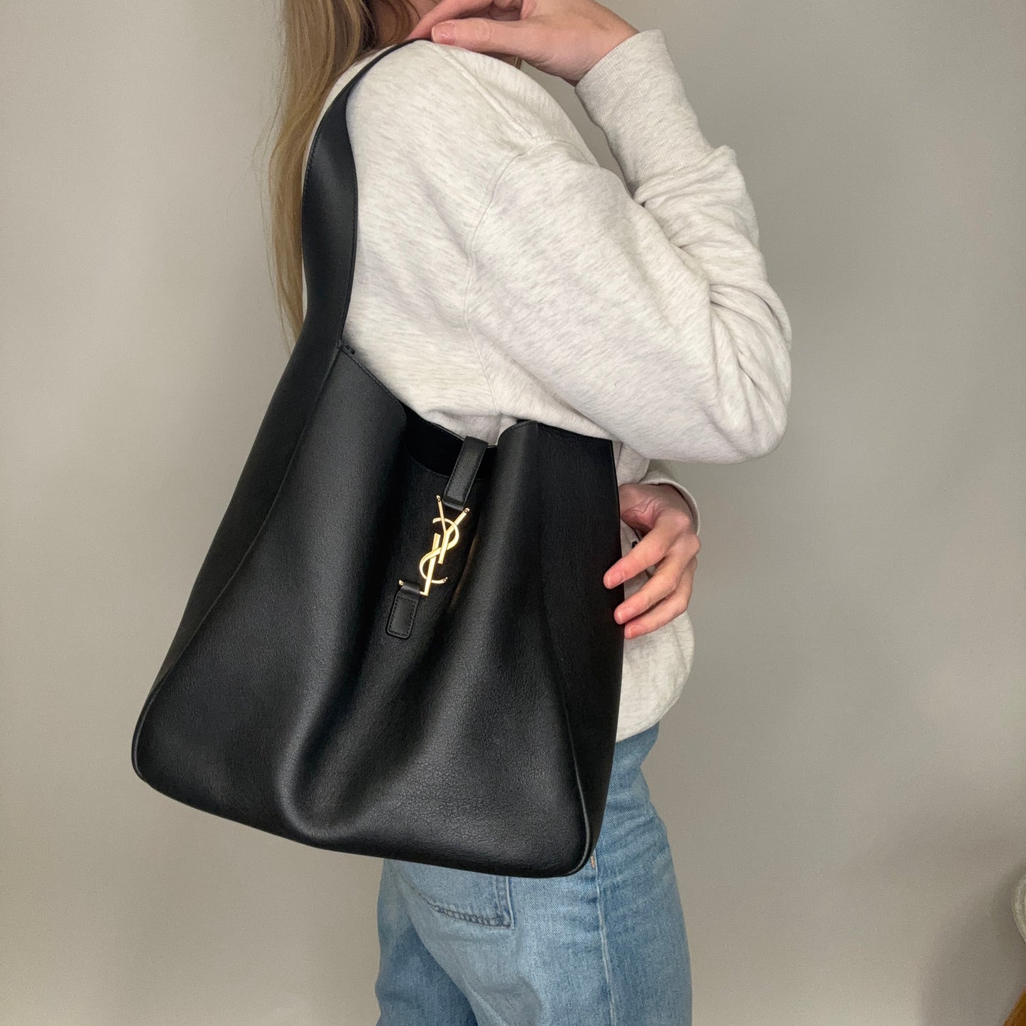 Saint Laurent Le 5 A 7 Supple Large Black 2024