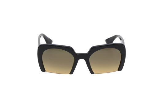 Miu Miu Sunglasses SMU11O Half Rim Black
