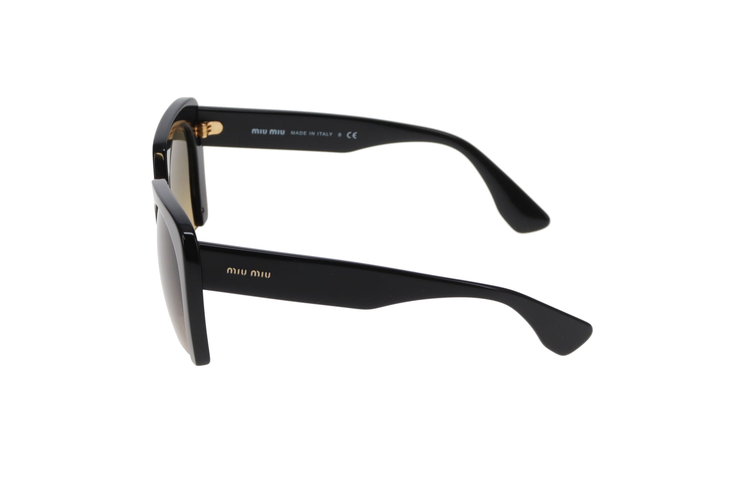 Miu Miu Sunglasses SMU11O Half Rim Black