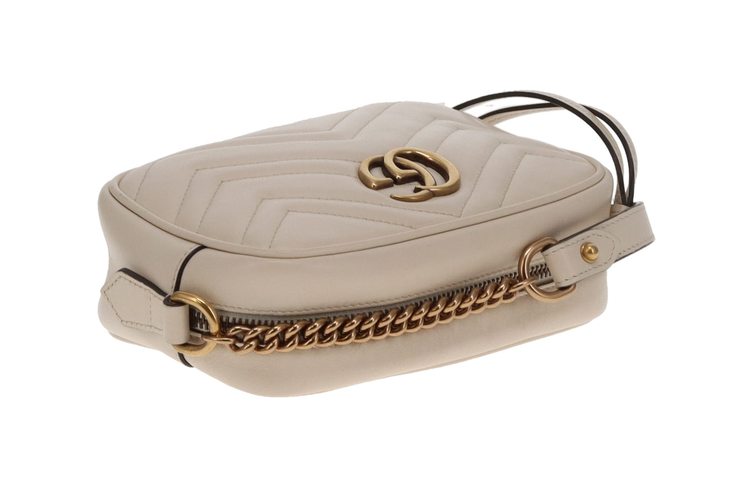 Gucci Marmont Mini Camera Bag Ivory GHW