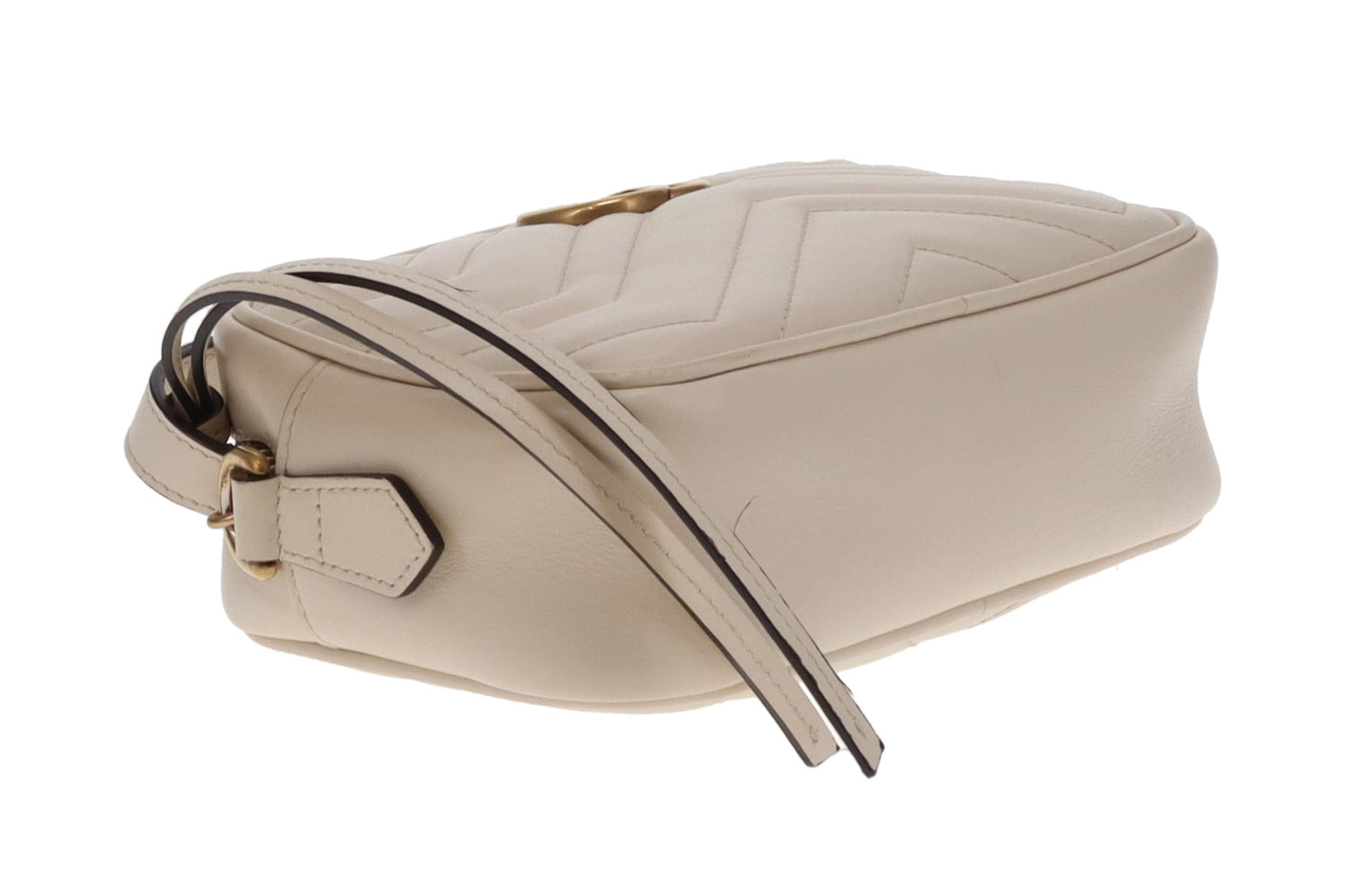 Gucci Marmont Mini Camera Bag Ivory GHW