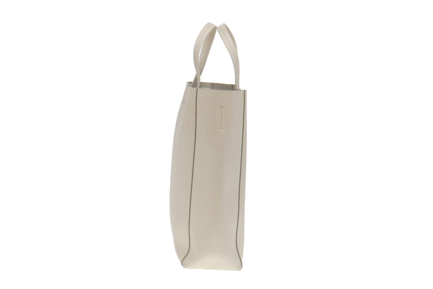 Celine White Leather Vertical Tote Bag