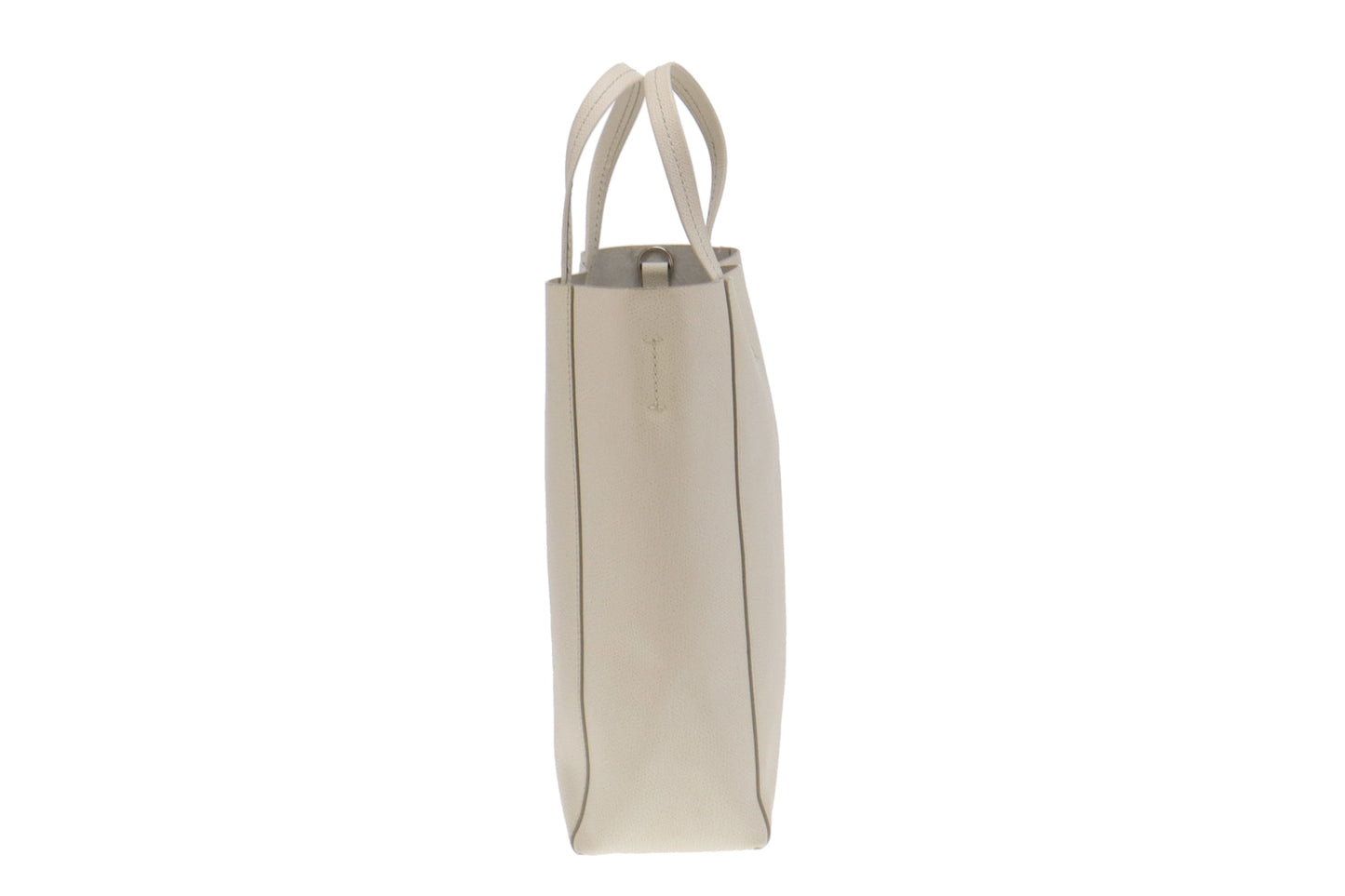 Celine White Leather Vertical Tote Bag