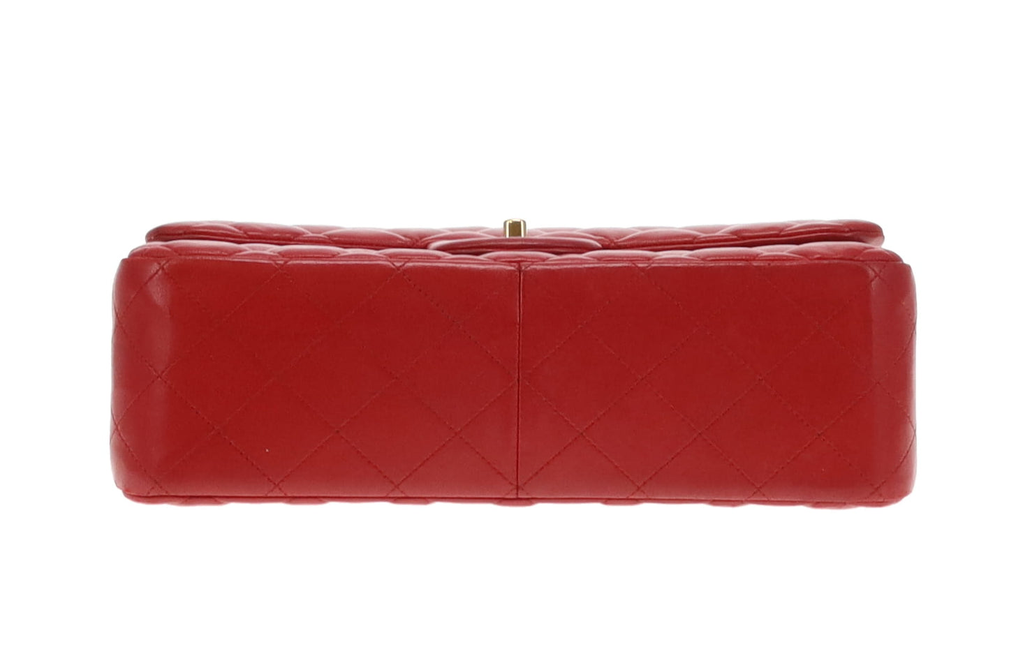 Chanel Ruby Red Lambskin GHW Classic Jumbo Double Flap Bag 2015/16