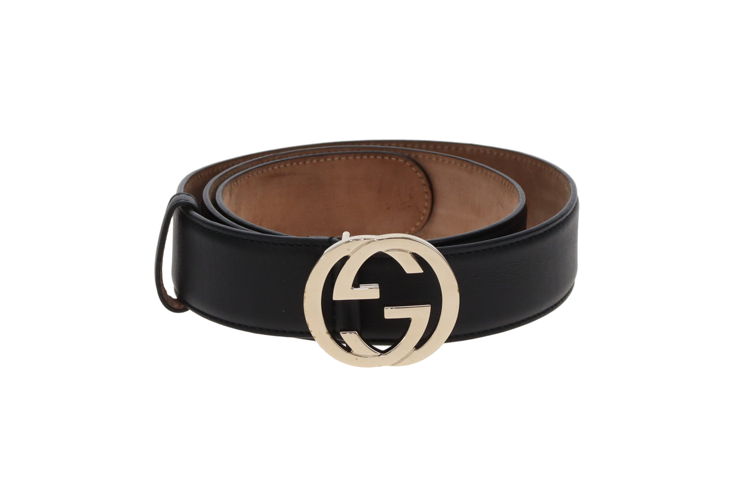 Gucci Interlocking G Belt 4cm Black 90cm