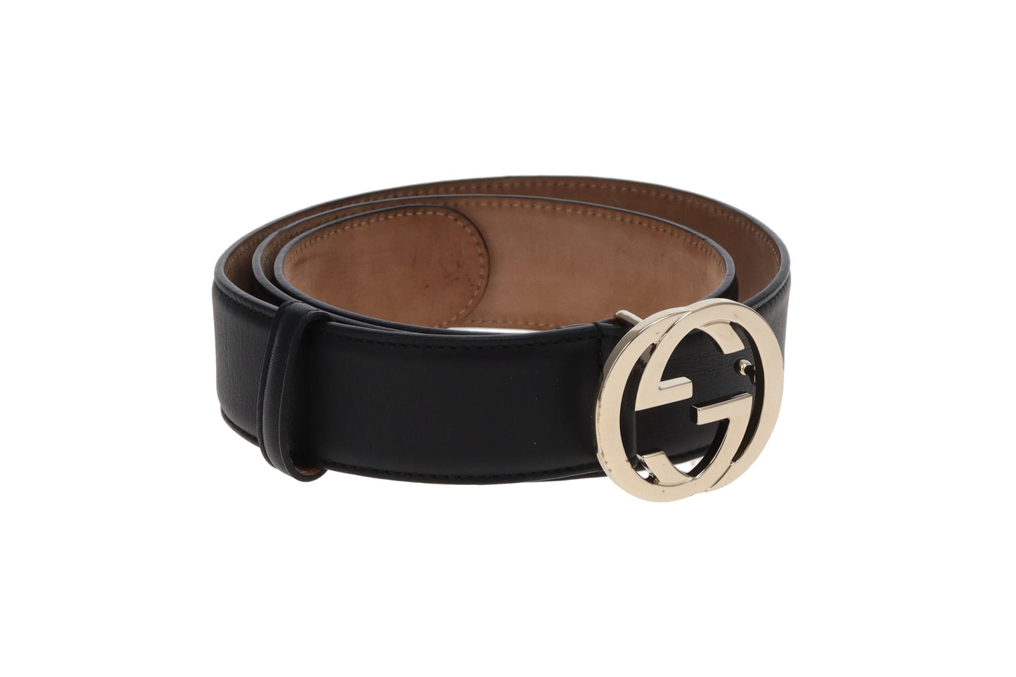Gucci Interlocking G Belt 4cm Black 90cm