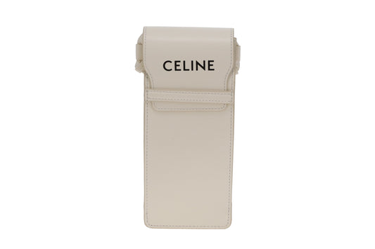 Celine Phone/Sunglasses Pouch In Smooth Calfskin Ivory