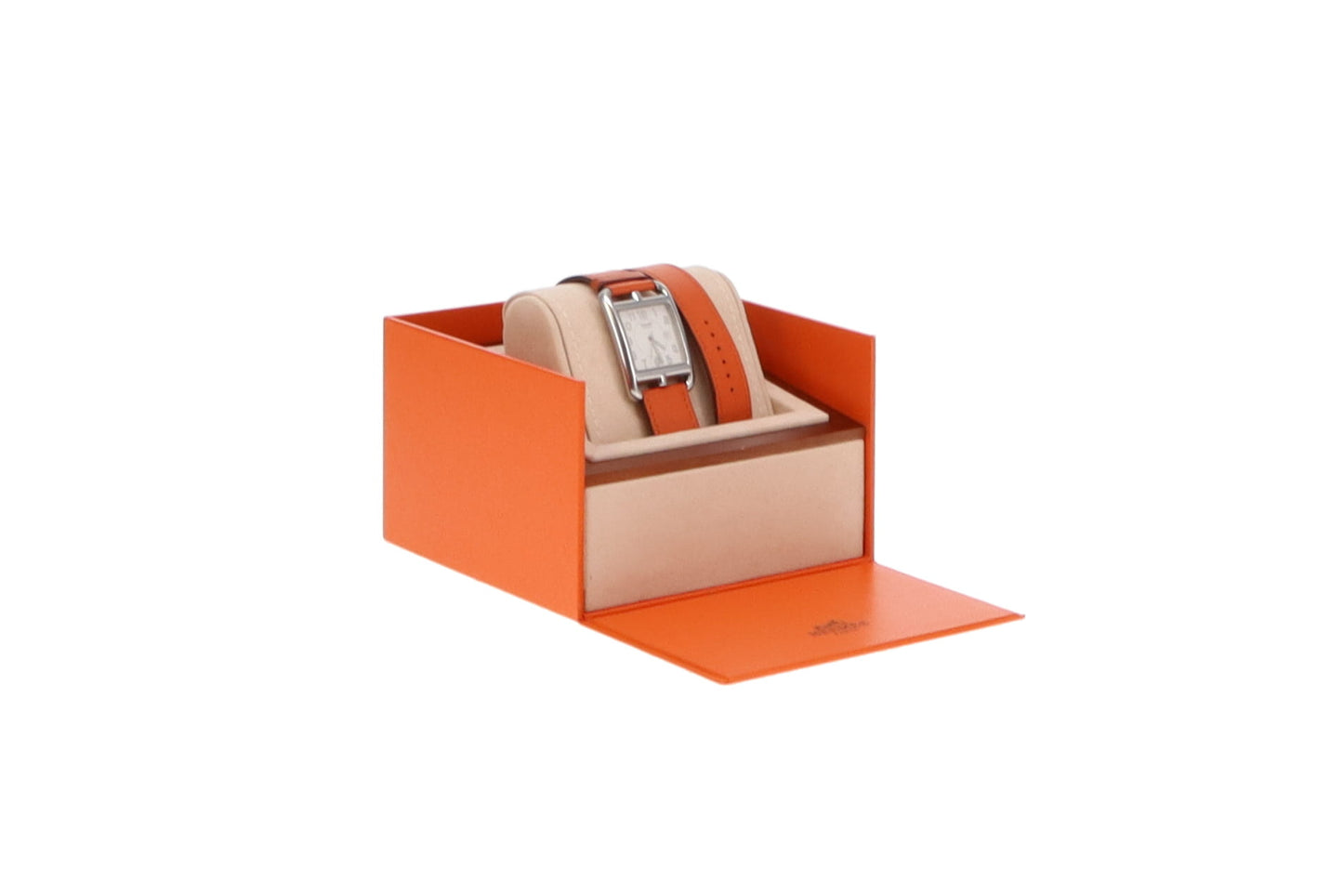 Hermes Cape Cod Watch With Orange & Etoupe Extra Strap Small Model 31mm