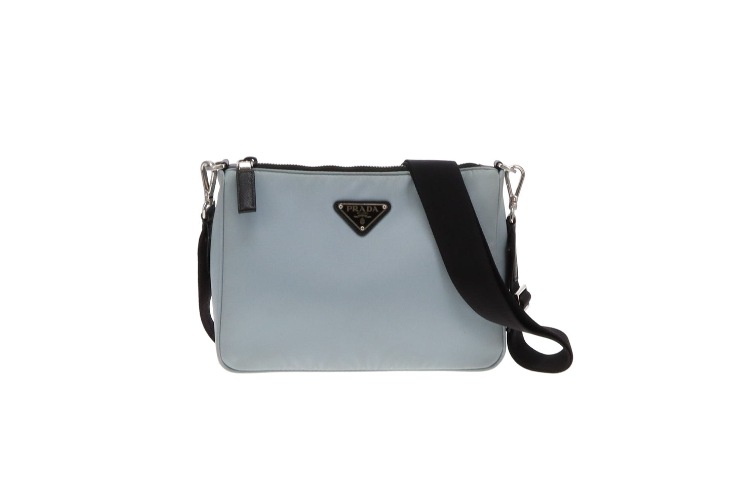 Prada Sky Blue Mens Re-Nylon Crossbody
