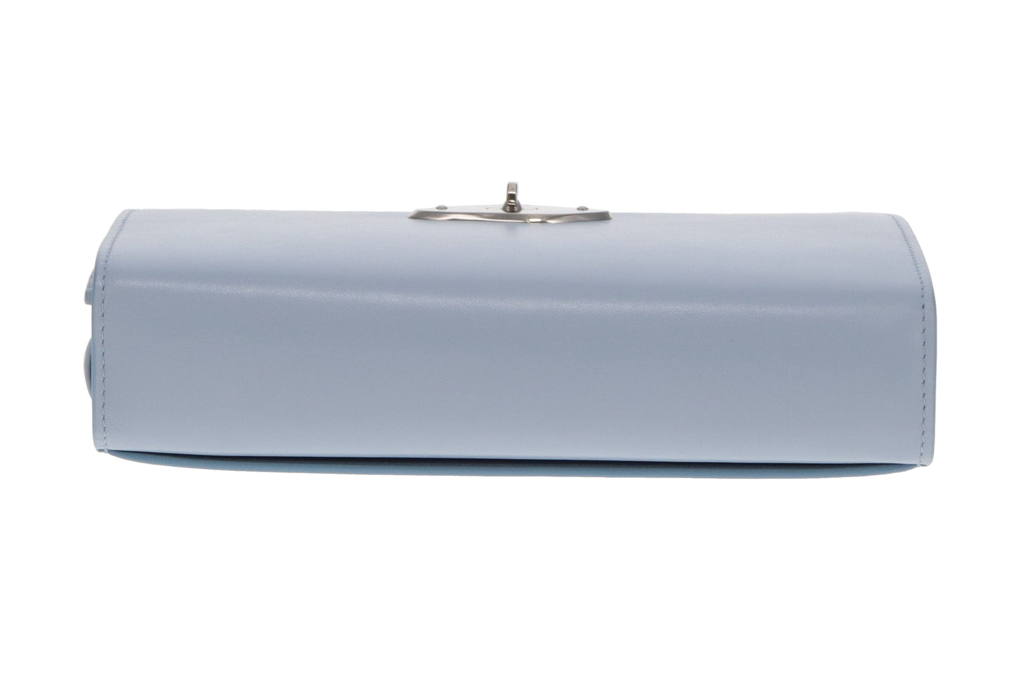 Mulberry Lana Wallet On Strap Poplin Blue High Gloss Leather