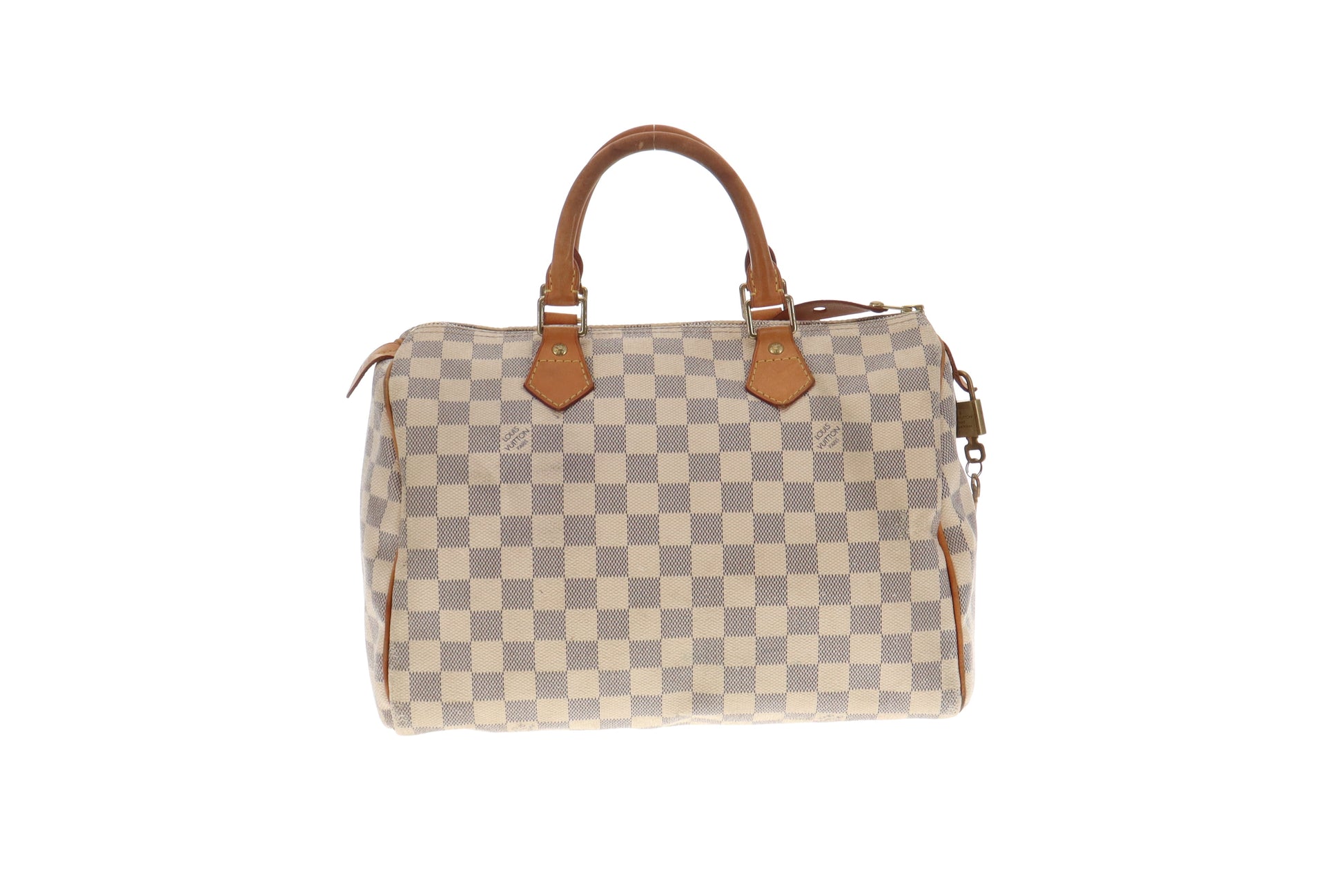 Louis Vuitton Speedy Bandouliere 30 Damier Azur in Coated Canvas with  Gold-tone - US