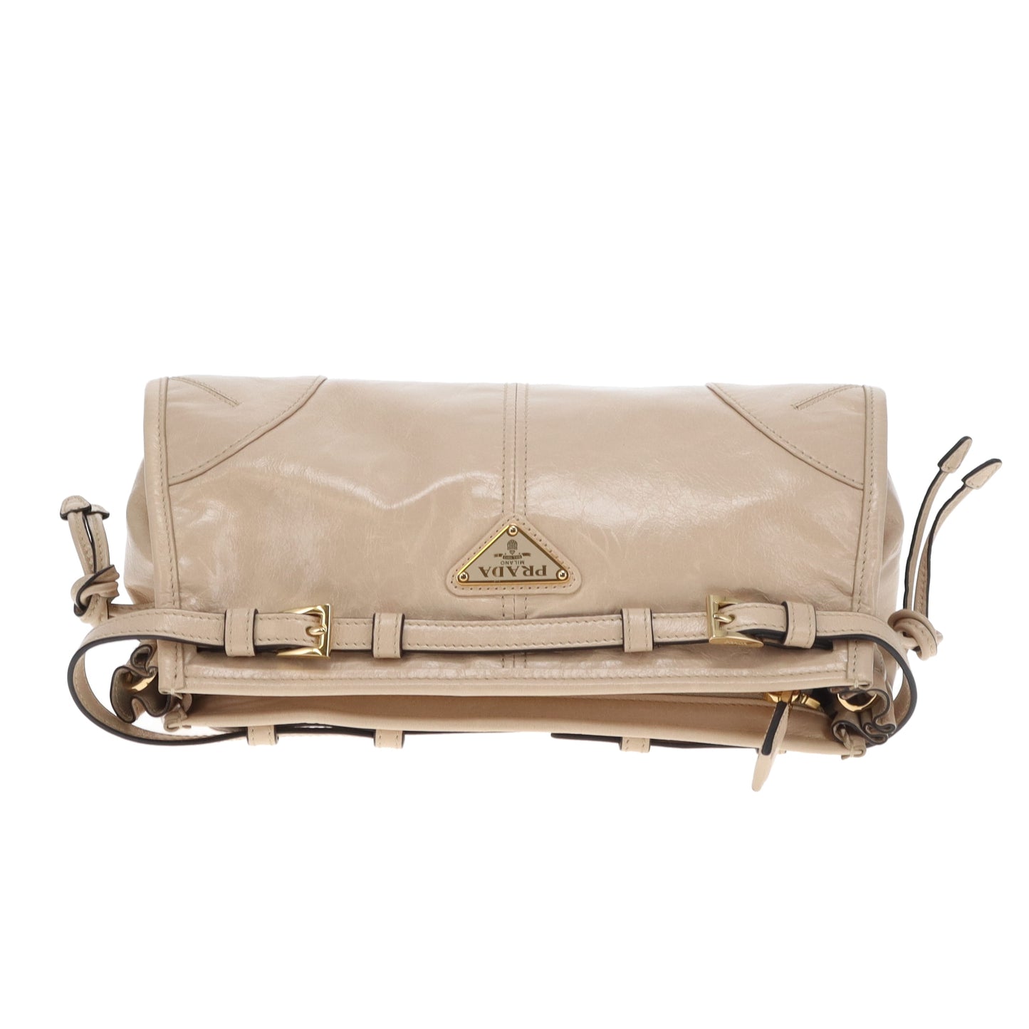 Prada  Bonnie Small Shoulder Bag Beige GHW