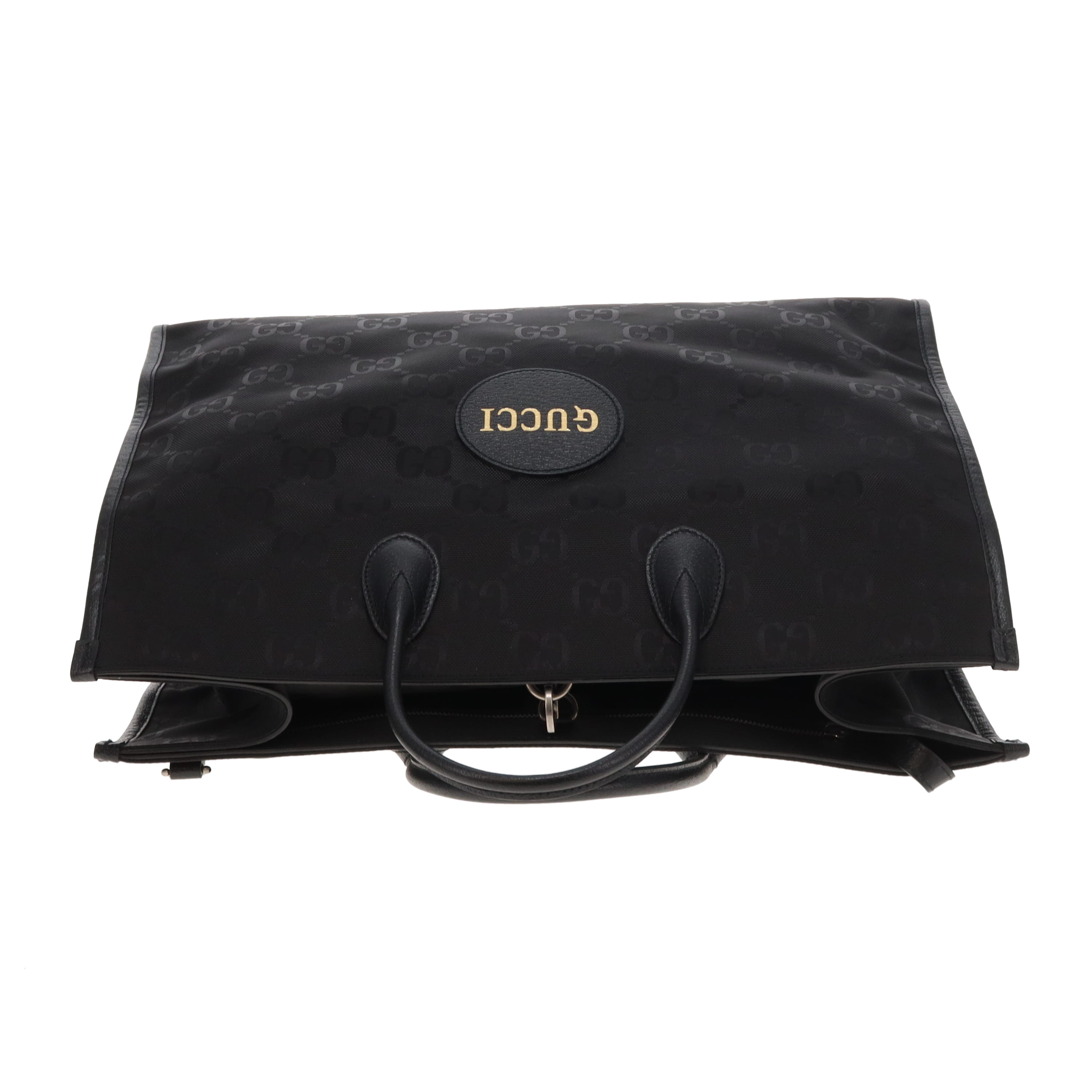 Gucci Off Grid Tote Bag Black Canvas | Pre-Owned | Designer