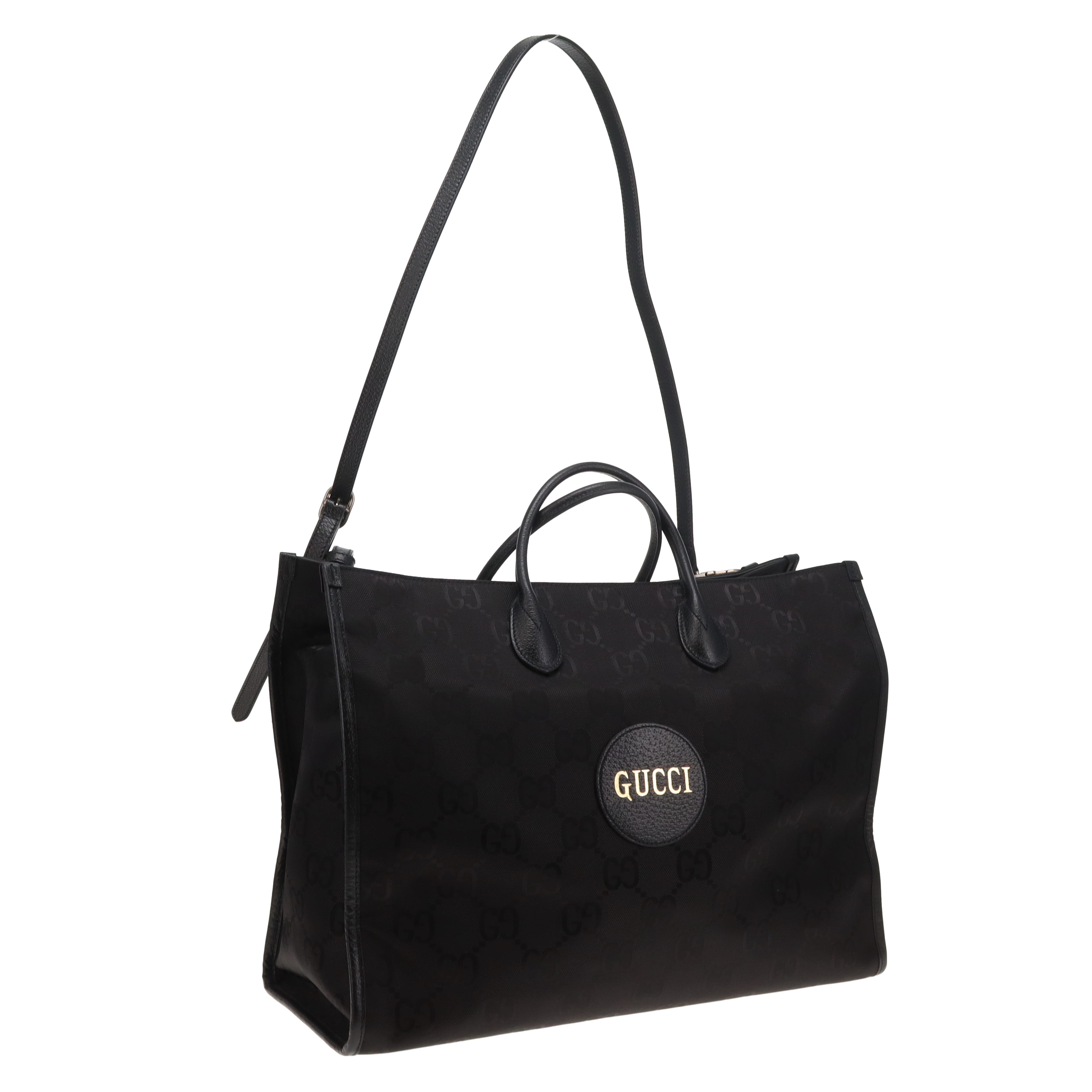 Gucci Off Grid Tote Bag Black Canvas | Pre-Owned | Designer