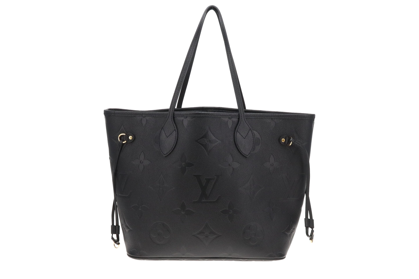 Louis Vuitton Neverfull MM Black Empreinte with Pochette (NFID)