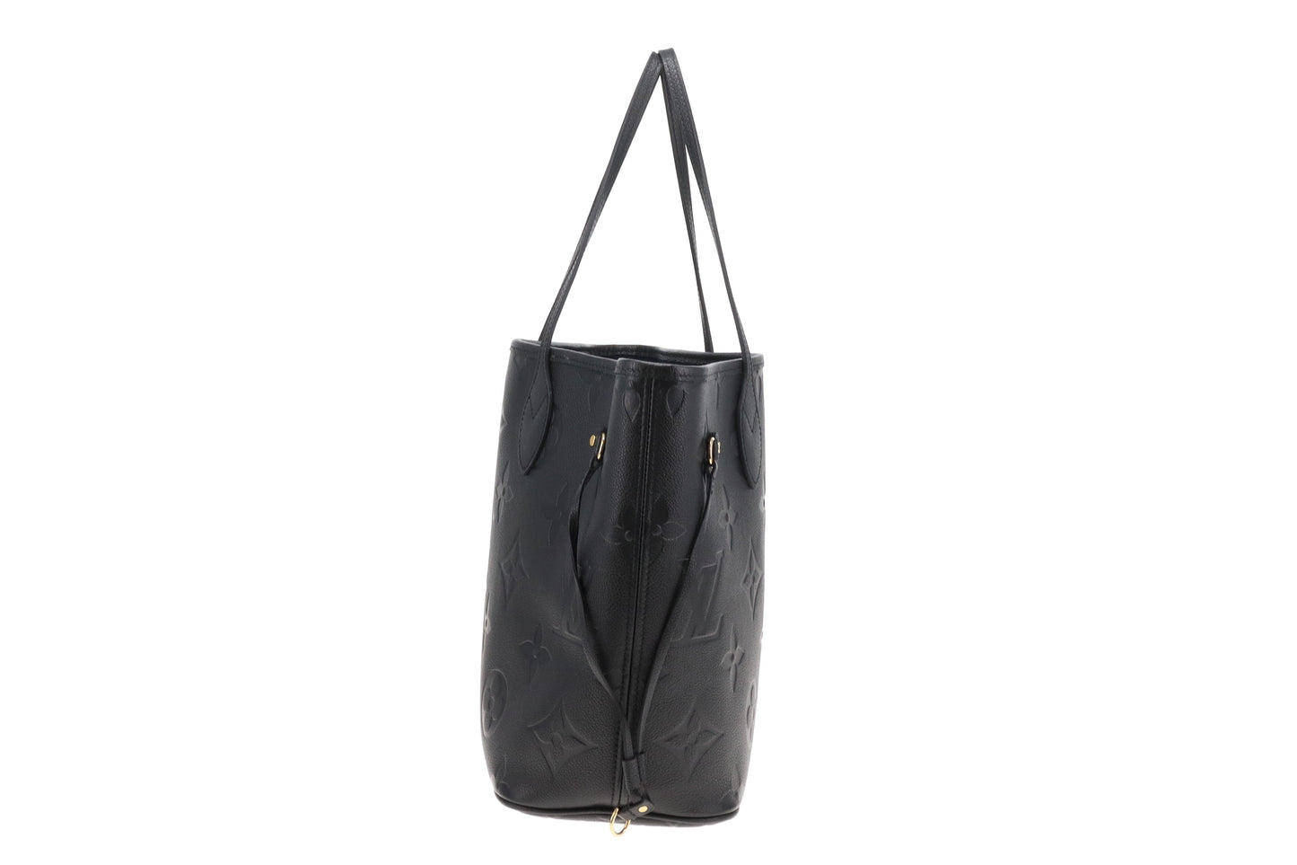 Louis Vuitton Neverfull MM Black Empreinte with Pochette (NFID)