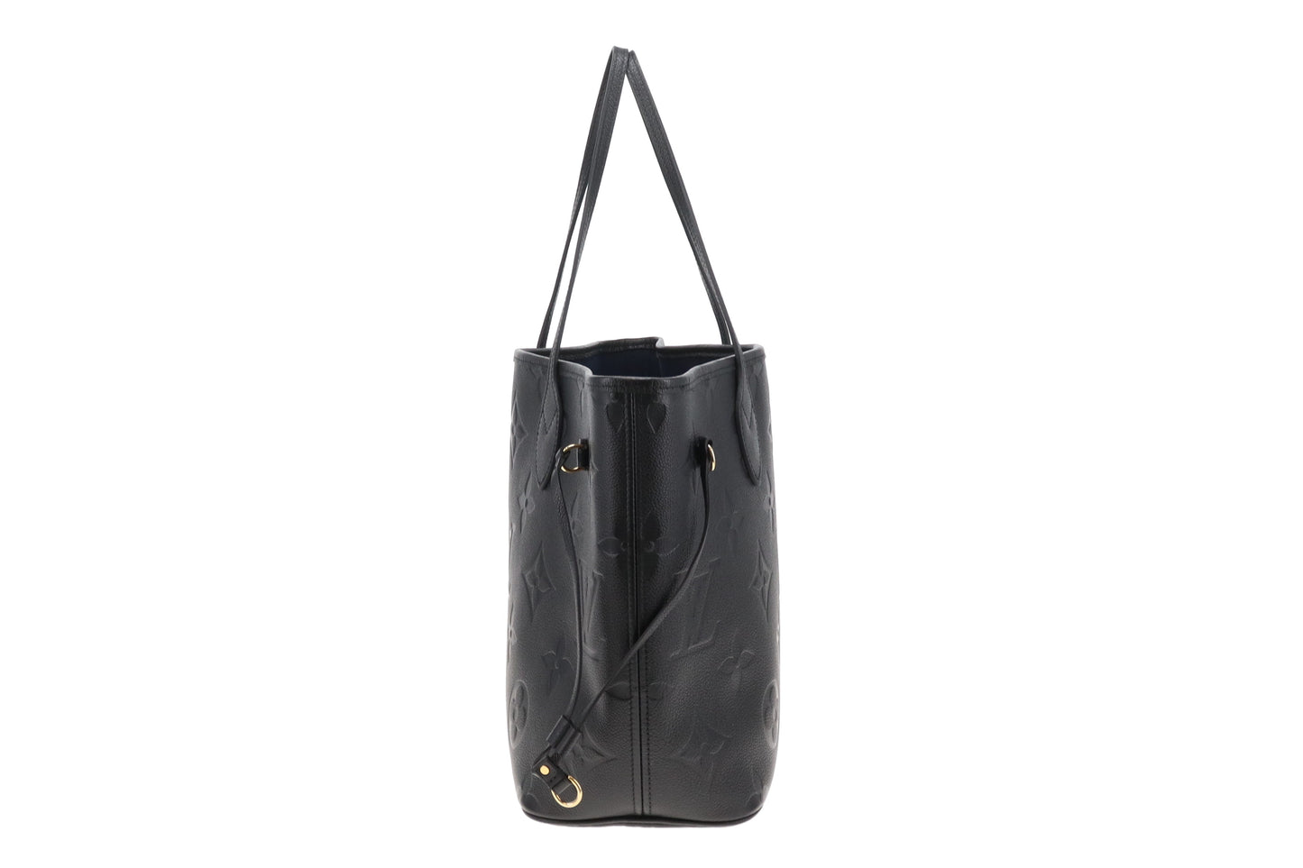 Louis Vuitton Neverfull MM Black Empreinte with Pochette (NFID)
