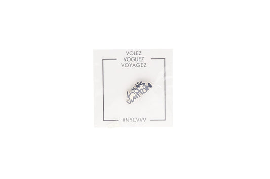 Louis Vuitton Volez Voguez Voyagez Pin Vintage Graphiti Logo