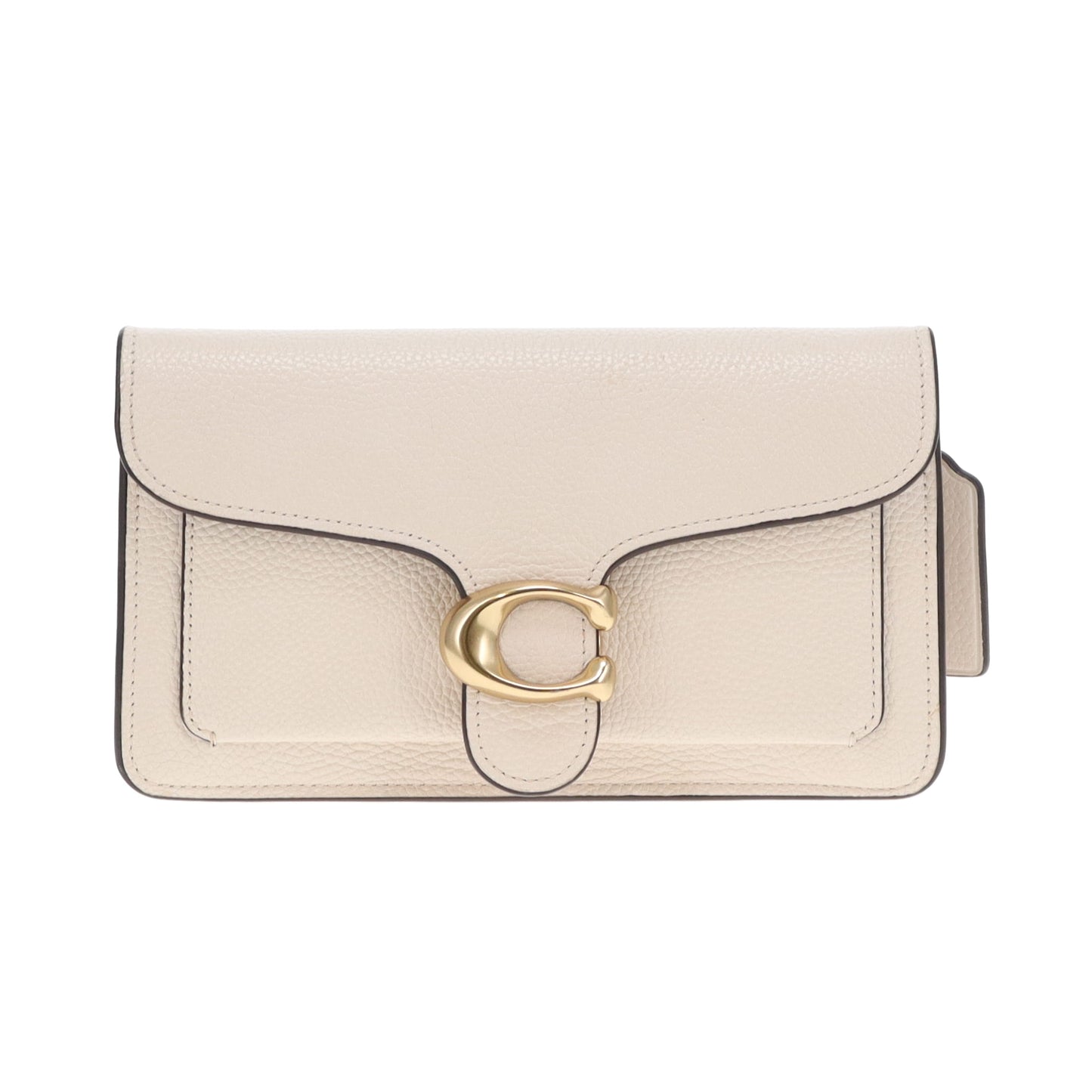Coach Tabby Wallet On Strap Chalk Grained Leather