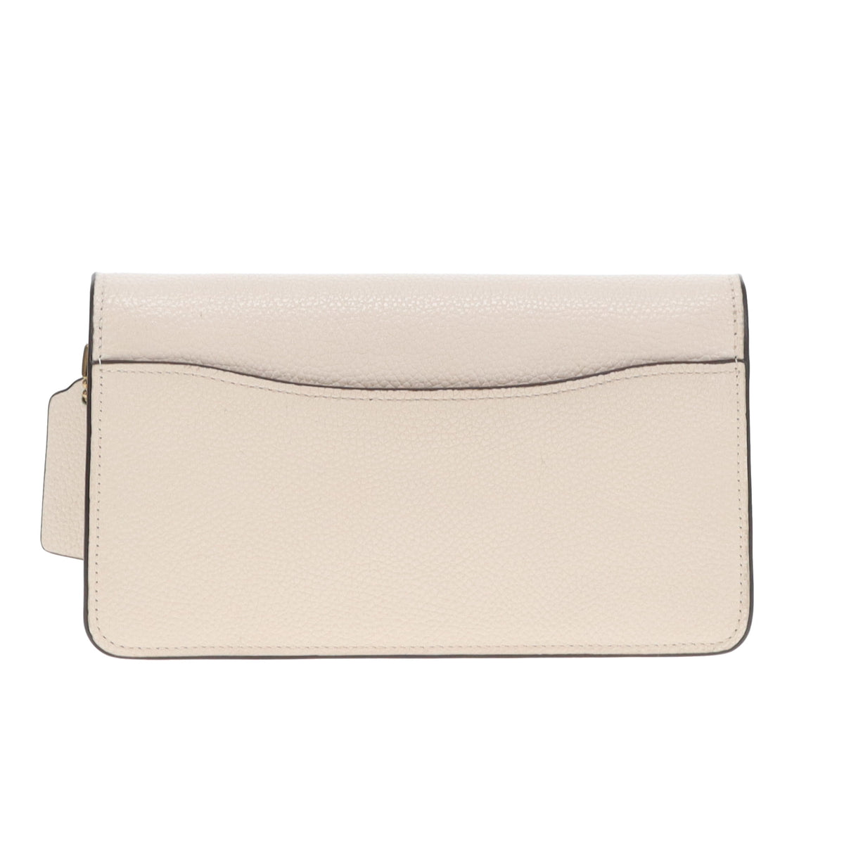 Coach Tabby Wallet On Strap Chalk Grained Leather