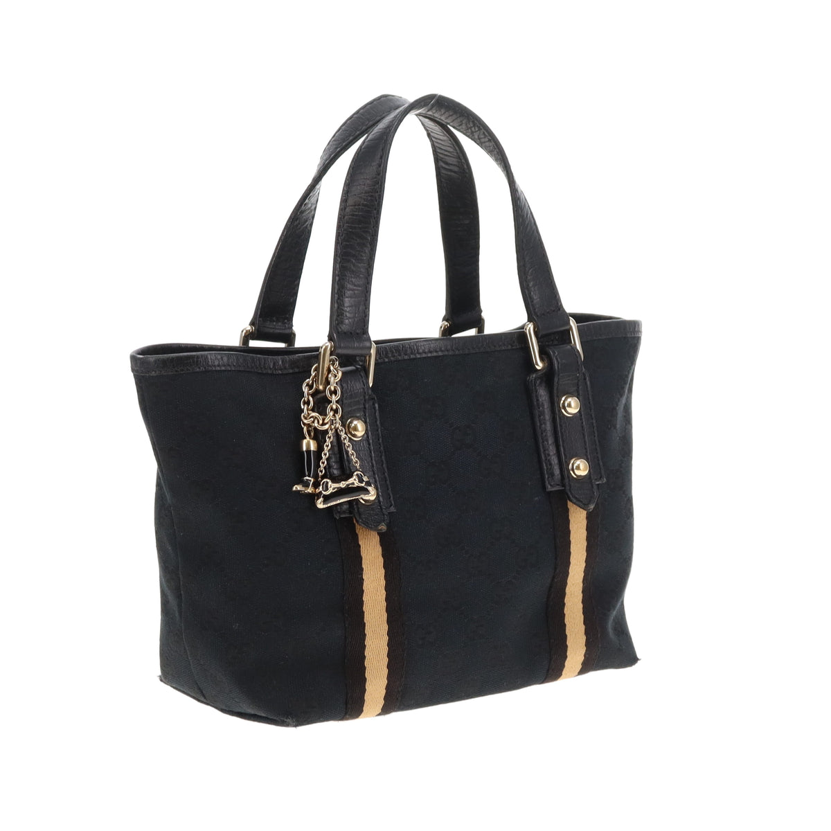 Gucci Jolicoeur Small Tote Black with Charms