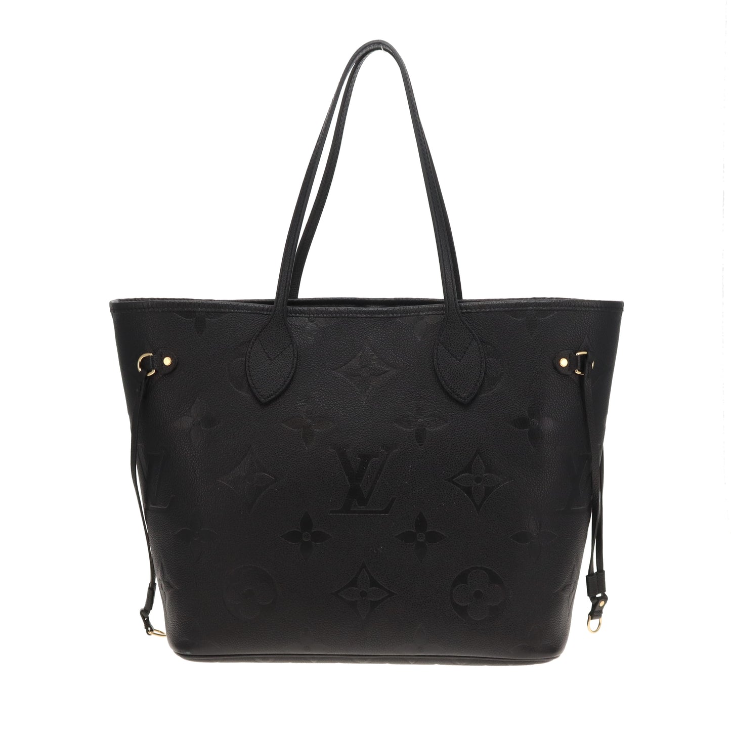 Louis Vuitton Neverfull MM Monogram Empreinte Noir With Pochette (NFID)